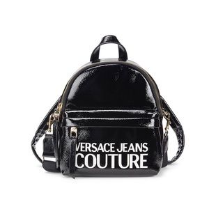NWT Versace Jeans Couture Logo Patent Backpack 🎒